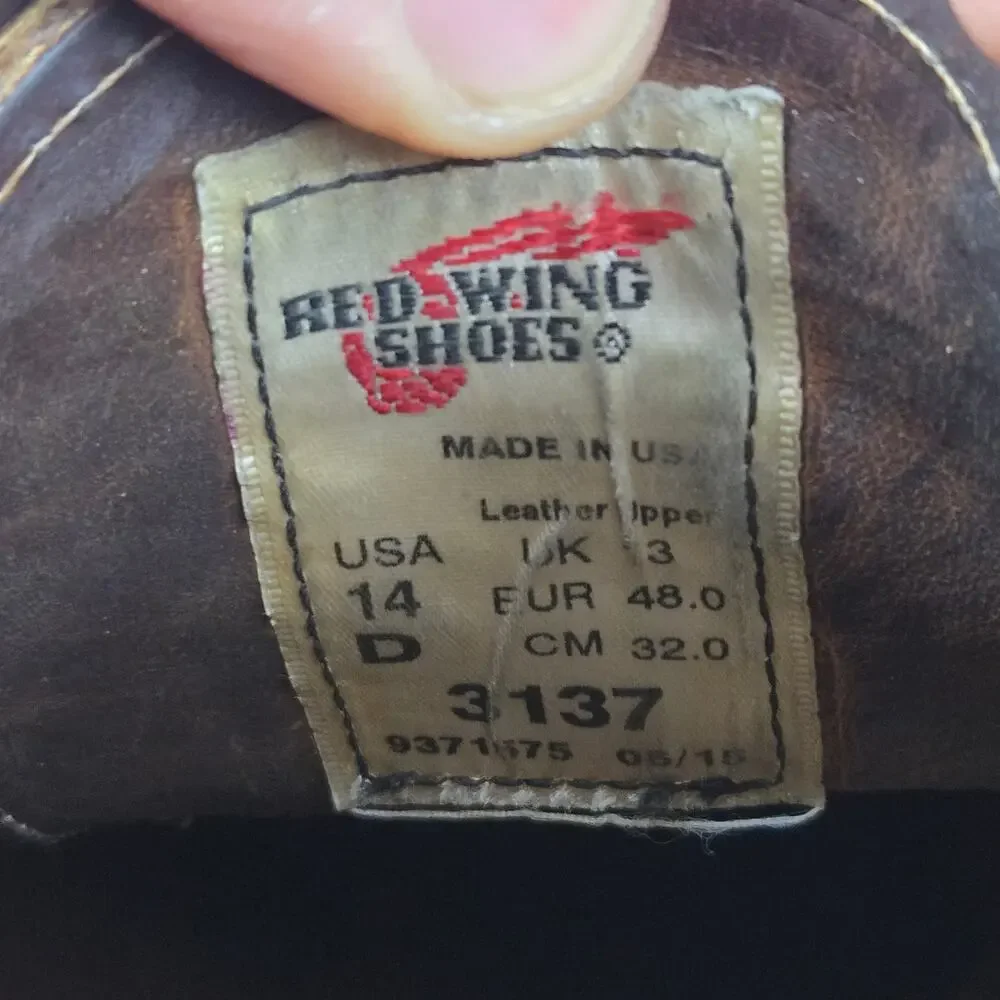 Red Wing Mens 14D Style 3137 Heritage Brown Leather Amekaji Work Chukka Boot USA
